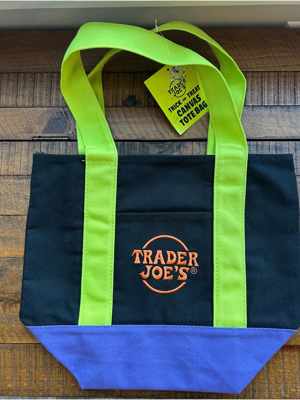 NWT Trader Joe’s limited edition trick or treat canvas tote bag